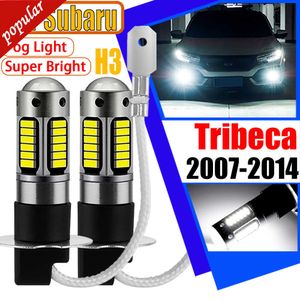 Nouveau 2 pièces lampes de voiture Canbus aucune erreur H3 phare avant LED feux de signalisation de brouillard ampoules haute luminosité pour Subaru Tribeca 2007-2012 2013 2014