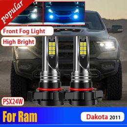 Nouveau 2 pièces voiture PSX24W H16EU 2504 phare LED avant antibrouillard Led Signal ampoule blanc citron vert lampe doré DC12V pour Ram Dakota 2011