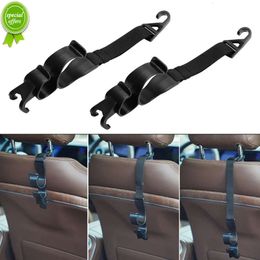 Nieuwe 2 stuks Auto Achterbank Haken Multifunctionele Auto-interieur Achterbank Hoofdsteun Ophanghaak Paraplu Houder Clips Kofferbak Organizer