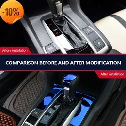 NIEUW 2PCS AUTO -Auto Shift Gear Panel Trim Automatic Transmission Shift Box Cover voor Honda Civic 10e Gen 2020 2019 2018 2017 2017 2016 LHD