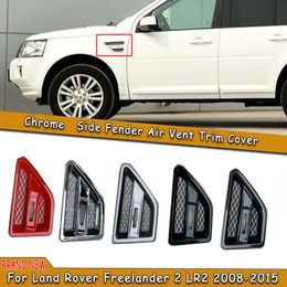 Nouveau 2 pièces aileron de garde-boue latéral de voiture évent de sortie pour Land Rover Freelander 2 LR2 2008-2015 Grille latérale de porte de voiture de course Grille de ventilation en maille