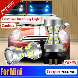 Nieuwe 2 Stuks Auto Super Heldere Canbus Foutloos Dag Signaal Lamp PW24W Koplamp Drl Dagrijverlichting Lamp voor Mini Cooper 2014 2015