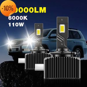 Nieuwe 2PCS D1S/D1R D3S/D3R LED Koplampen HID-lampen Voor Auto 30PCS CSP Chip D2S D4S D5S D2R 9-36V 40000LM 6000K 110W Canbus Geen Fout