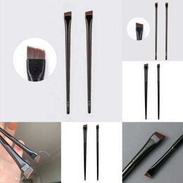NOUVEAU 2PCS Eyeliner Brow Contour A101 A102 Professionnel Small Angled Brush Brush Hair Cosmetics Eye Makeup Tools