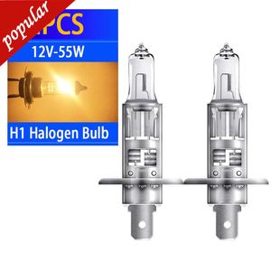 Nouveau 2 pièces H1 ampoules halogènes Source 12V 55W 4300K verre clair avant phare ampoule antibrouillard conduite lumière voiture style Parking Auto 1 pièces