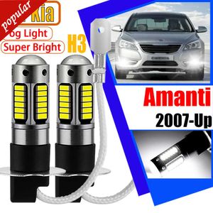 Nieuwe 2 Stuks H3 Auto Led Lamp Canbus Foutloos Auto Led Koplamp Fog Wit Signaal Gloeilampen Voor kia Amanti 2007