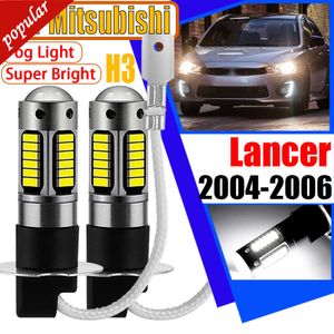 Nouveau 2 pièces H3 voiture lampe à LED Canbus aucune erreur LED phare avant brouillard Signal ampoules pour Mitsubishi Lancer 2004 2005 2006