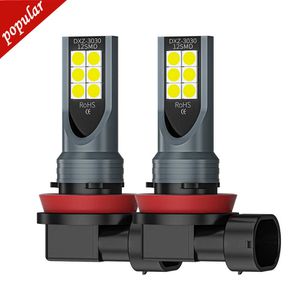 NIEUW 2PCS H8 H8 H11 LED BULB H16 JP 9005 HB3 9006 HB4 LED LAMP SUPER CHELLIJKE Auto Fog Lights Dag Rijdlicht 12V 6000K Wit Wit