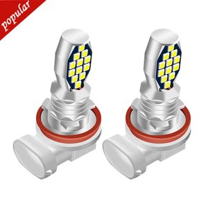 NIEUW 2PCS H8 H11 LED HB4 9006 HB3 9005 H16 PSX24W PSX26W P13W FOG LICHTEN BOLB 3030SMD 3000LM AUTO RUND LAMP AUTO LEDS LICHT