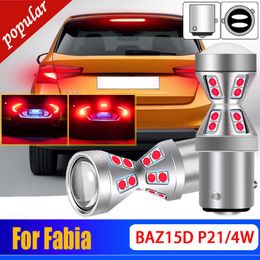 Nouveau 2 pièces Canbus haute luminosité sans erreur P21/4W 566 LED ampoules de feux de freinage BAZ15d lampe pour Skoda Fabia 1.4 TDI 1.0 1.2 TSI 2015-2018