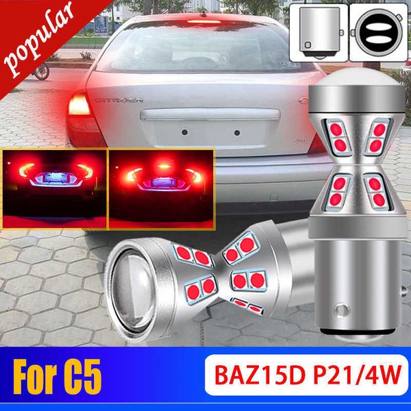 Nouveau 2 pièces haute luminosité Canbus pas d'erreur P21/4W 566 LED ampoules de feux de freinage BAZ15d 1122 7225 lampes pour citroën C5 2001 2002 2003 2004