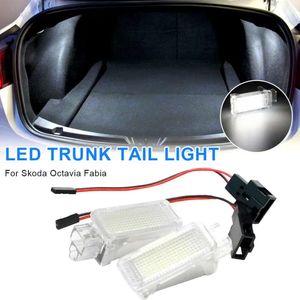 Nieuwe 2 Stuks Led Kofferbak Lamp Voor Skoda Octavia Fabia Superb Roomster Kodiaq Yeti Pc Waterdicht Stofdicht interieur Lichtkoepel