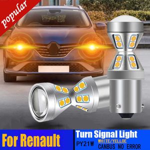 Nieuwe 2 STUKS LED Richtingaanwijzer Lampen Lampen Canbus PY21W BAU15S Voor Renault Clio 3 Kadjar Kaptur Koleos 1 Laguna 2 Megane 4 CC Twingo