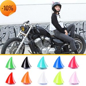 NIEUW 2PCS MOTORCESCHEEL HELM HELM PLASTIC RUBBER HABEL Decoratie Accessoires Resilient Siliconen Zuiging Cup Hoorn Decoratie Hoofdkleding