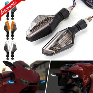 New 2PCS Motorcycle LED Turn Signal Light DRL Daytime Running Lights Indicator Blinker Lamp for Kawasaki Hayabusa Yamaha Honda