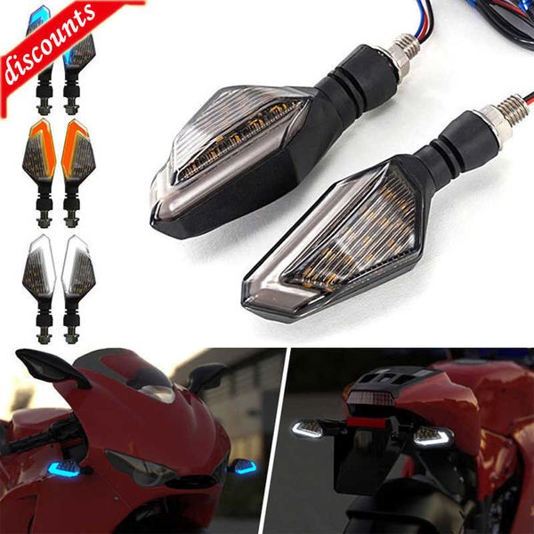 Nuevo 2 uds motocicleta LED intermitente luz DRL luces de circulación diurna indicador intermitente lámpara para Kawasaki Hayabusa Yamaha Honda