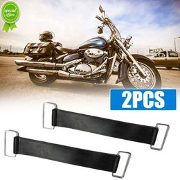 Nouveau 2 pièces support de sangle de batterie en caoutchouc de moto ceintures fixes 18-23 cm bande élastique sangle extensible noir accessoires de moto