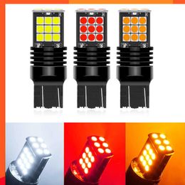 Nouveau 2 pièces Py21w Ba15s P21w Led 1156 Bau15s ampoule 3030SMD Canbus 1157 Led Bay15d P21/5w T15 voiture clignotant lampe frein feu de recul