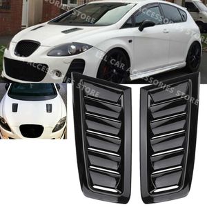 Capot de moteur avant de voiture de Style RS, 2 pièces, évents d'entrée d'air ABS universels pour Seat Leon MK2 1P MK3 5F ST FR Cupra Ibiza Mk5 Arona