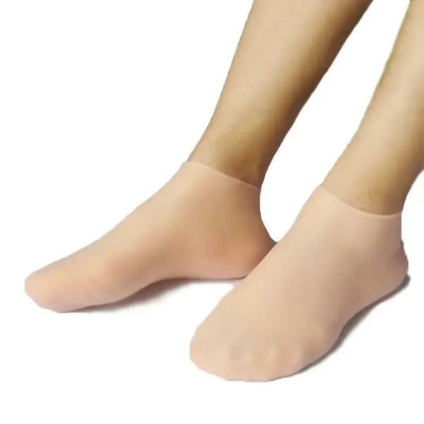 Nouvelles chaussettes de soins aux pieds en silicone 2PC
