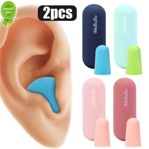 Nouveau 2 pièces sommeil Anti-bruit bouchons d'oreille éponge douce bouchon d'oreille Protection de l'oreille insonorisé réduction du bruit bouchons d'oreilles unisexe