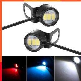 Nouveau 2 pièces Super lumineux conduite lumière oeil d'aigle LED marche arrière marche arrière moto antibrouillard phare feux diurnes