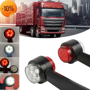 Nouveau 2 pièces camion LED feux de stationnement 12V 24V remorque tracteur position lumière camion véhicule côté feux de gabarit rouge blanc dégagement lampe