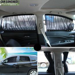 Nuevo 2 uds., parasol Universal para ventana lateral de coche, cortinas, cortinas para ventanas de coche, parasol, cubierta de persianas, estilo de coche