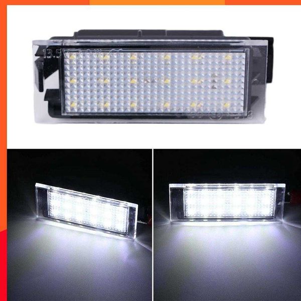 Nuevo 2 uds blanco OEM-Fit 3W luz LED completa para matrícula para Renault Clio Laguna 2 Megane 3 Twingo Master Vel Satis luces de coche 12V