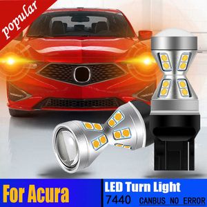 Nieuwe 2PCS WY21W 7440 7441 Canbus Geen Fout Anti Hyper Flash LED Richtingaanwijzer Blinker Lampen Geel amber Lamp Voor Acura ILX A-Spec