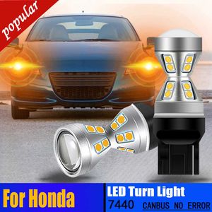 Nieuwe 2PCS WY21W T20 7440 LED Richtingaanwijzer Lamp Blinker Lamp Canbus Voor Honda CRZ FRV HRV Insight legende Accord Civic 10 Fit Jazz