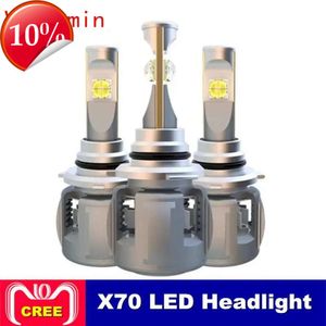 Nouveau 2 pièces X70 H4 H7 H1 9005 9006 ampoule de phare LED de voiture H11 H8 D1S D2S D4S hp puce de lampe à LED 120W 15600LM phares antibrouillard 6000K