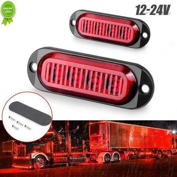 Nouveau 2 pièces Jaune Led Side Marker Clearance Light Orange Lampe Indicateur 12v-24v Camion Remorque Caravanes Accessoires De Remplacement