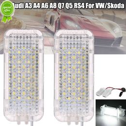 Nieuwe 2x 12V auto LED Courtesy Door Projector Lichte voet Nestverlichting Ghost Shadow Light Lamp 6500K Wit voor Audi A3/A4/A6/VW/Skoda