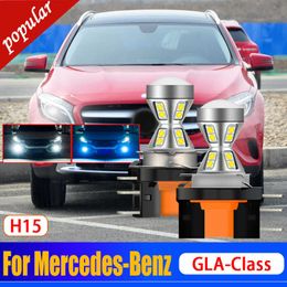 Nouveau 2x Canbus H15 LED DRL Avant Signal Jour Ampoule Feux Diurnes Pour Mercedes-Benz Classe GLK 2013 2014 Classe GLA 2015 2016