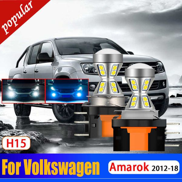 Nuevo 2x lámparas superbrillantes para coche H15 DRL bombilla de luz de circulación diurna accesorios para automóviles para Volkswagen Golf MK7 2012-2019 Amarok 2012-2018