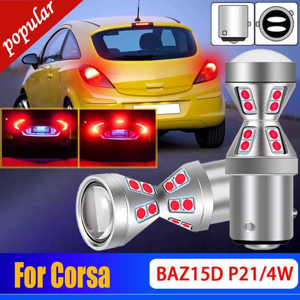 Nouveau 2X Canbus haute luminosité sans erreur 1157 P21/4W (566) feux d'arrêt de voiture Standard ampoules de feux de freinage BAZ15d (x2) pour Opel Corsa 2006-2014