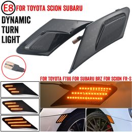 Nueva luz LED de señal de giro dinámica 2x para Toyota 86 FT86 GT86 indicador lateral lámpara secuencial para Scion FR-S para Subaru BRZ