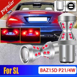 Nuevo 2X P21 / 4W 566 LED Tail Stop Brake Light Bulbs BAZ15d Lámparas para mercedes-benz SL 280 350 500 600 63 65 AMG Black Series 1993-2016