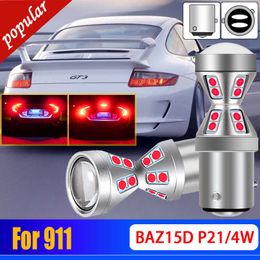 Nouveau 2X P21/4W 566 LED Feux Stop Stop Ampoules BAZ15d Lampes Pour Porsche 911 3.6 GT3 3.8 Carrera S 4S/4 GTS 2004 2005 2006-2012