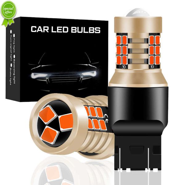 Nouveau 2x T25 3157 1156 BAU15S PY21W BA15S P21W Ampoule LED 1157 BAY15D P21/5W T20 7440 7443 3156 Feux arrière de voiture Feu de freinage de recul