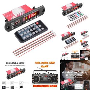 Nouveau module d'amplificateur 2x60w Module auto radio Bluetooth Audio USB TF FM WMA MP3 PLAY DÉCODER BARCH