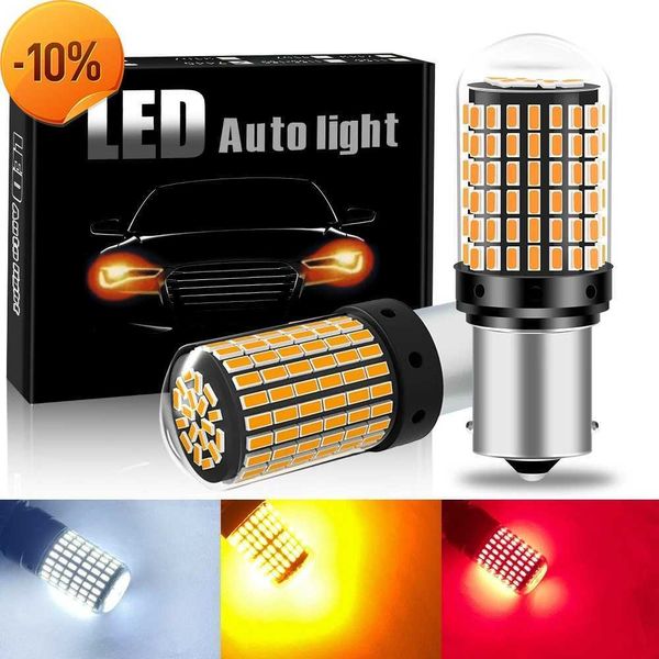 Nuevo 2xSuper brillante 1156/1157 P21W/PY21W 7440/7443 Canbus coche Led 12V luz de marcha atrás parada freno lámpara Auto intermitente bombilla blanco rojo