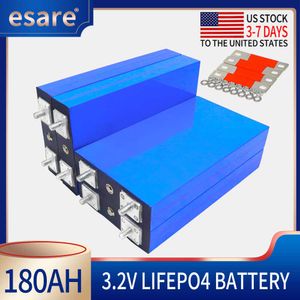 Pack de batterie LiFePO4, 3.2V, 180ah, Lithium, fer, Phosphate, 12V, 24V, pour moto, voiture, onduleur solaire, livraison aux états-unis