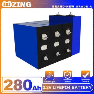 NIEUW 3.2V LIFEPO4 280AH -batterij 16 stks Hoge capaciteit Oplaadbare batterij 12V 24V 48V DIY -cellen voor bootgolfkar RV EV -bestelwagens