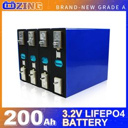 NIEUW 3.2V LIFEPO4 Batterij 200AH 4/8/16/32 % Oplaadbare batterijspakket 12V 24V 48V DIY -cellen voor boten Golfkarren EU US Duty Free