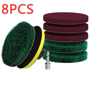 Nouveau 3/4 pouce perceuse brosse électrique carrelage épurateur tampons à récurer Kit de nettoyage outil de nettoyage ménager pour salle de bain sol baignoire tampon de polissage