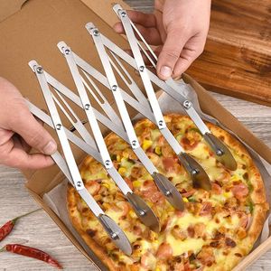 Couteau à pâtes latéral, coupe-pâte à 3/5/7 roues, diviseur de pâte, lame à rouleau Flexible, éplucheur de pâtisserie à Pizza, outils de cuisson en acier inoxydable 35