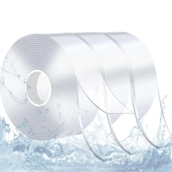 Nuevo 3/5M Ultra-fuerte adhesivo de doble cara Nano cinta transparente NoTrace reutilizable cinta adhesiva impermeable limpiable hogar Gekkotape