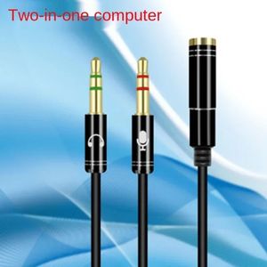 Nuevo conector de 3,5mm, micrófono, auriculares, divisor de Audio, Cable de extensión auxiliar hembra a 2 auriculares macho para teléfono, ordenador L1